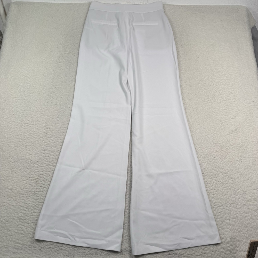 Alice + Olivia White Wide-Leg Trousers - Picture 6 of 13